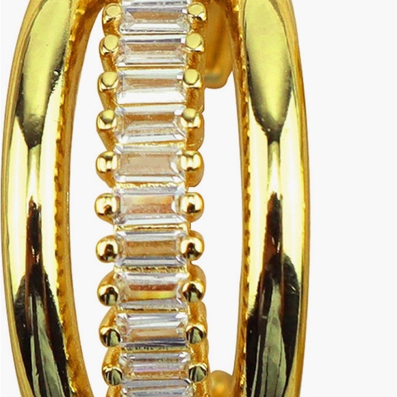 Panacea Cache Gold and Silver Accent Earrings - Picture 2 of 3